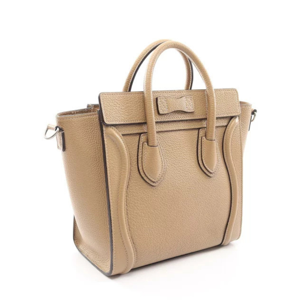 Celine Cream Tote Beige Handbag Luggage Leather Shopper Cream Tan